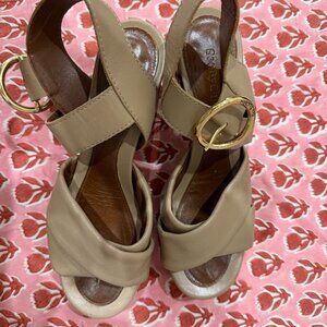 See By Chloe Platform Leather Sandals - US 9